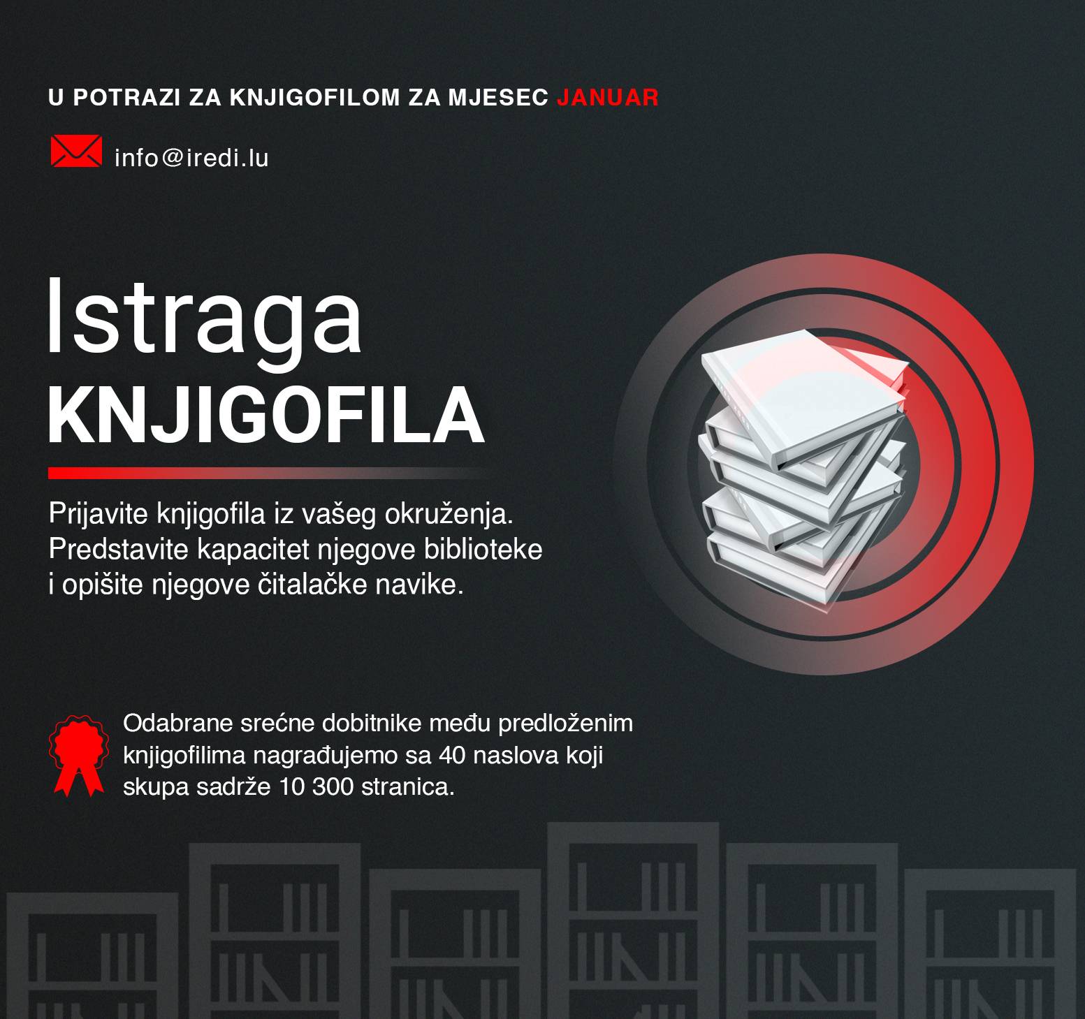 Institut IREDI izabrao nove knjigofile: Besim Helić, Admir Lisica i Avdo Karić – dokazani ljubitelji knjige